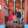 In the cablecar, about to descend to the Rosh HaNikrah grottoes